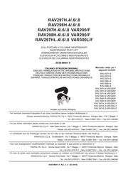 Ravaglioli RAV 297H.4 VAR290/F Übersetzung Der Originalanleitung