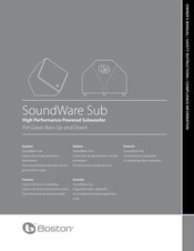 Boston Acoustics SoundWare Sub Handbuch