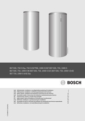Bosch BST 500 Pufferspeicher, Installations- Und Wartungsanleitung Für Den Fachmann
