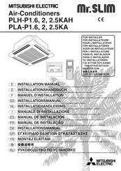 Mitsubishi Electric PLH-P1.6KAH Installationshandbuch