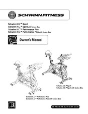 Schwinn Fitness Perfomance Plus with Carbon Blue Bedienungsanleitung