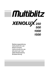 Multiblitz XENOLUX 1500 Bedienungsanleitung