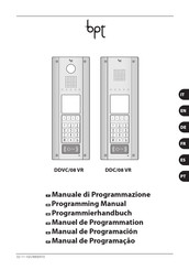 Bpt DDVC/08 VR Programmierhandbuch