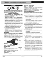 RIDGID SC-60B Anweisungen