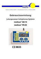Schulze & Bohm medisun GS-10 Gebrauchsanleitung