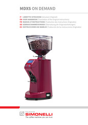 Nuova Simonelli MDXS ON DEMAND Gebrauchsanleitungen