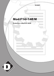 Diamond F14E/M Installations-, Betriebs- Und Wartungsanleitungen