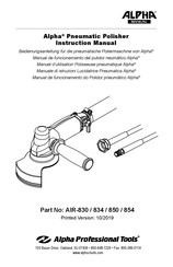 Alpha AIR-854 Bedienungsanleitung
