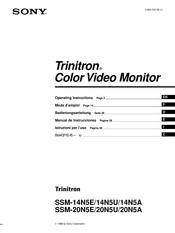 Sony Trinitron SSM-20N5U Bedienungsanleitung