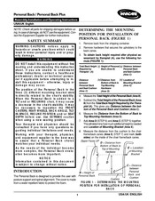 Invacare Personal Back Anbau, Installations-Bedienungsanleitung