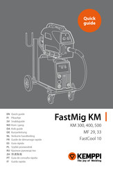 Kemppi FastMig FastCool 10 Kurzanleitung