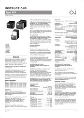 OJ Electronics EFS-9402 Montageanleitung