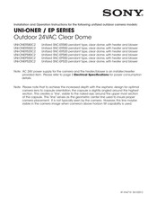 Sony UNI-ONER550C2 Montageanleitung