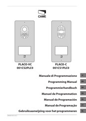 Came PLACO-VC 001CS2PLC0 Programmierhandbuch