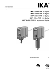 IKA EUROSTAR 100 control Betriebsanleitung