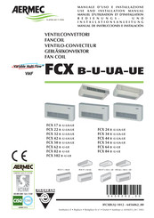 AERMEC FCX series Bedienungs- Und Installationsanleitung