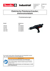 Desoutter Industrial Tools ERP250 Produktanweisungen