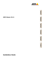 Axis Washer Kit A Installationsanleitung