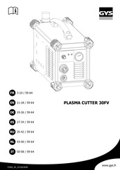 GYS PLASMA CUTTER 30FV Bedienungsanleitung