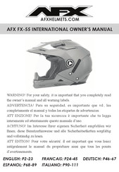 AFX FX-55 Benutzeranleitung