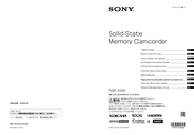 Sony PXW-X320 Vor Verwendung Dieses Geräts