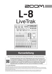 Zoom L-8 LiveTrak Kurzanleitung