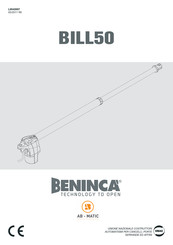 Beninca BILL50 Serie Bedienungsanleitung