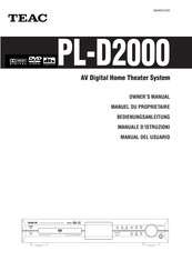 Teac PL-D2000 Bedienungsanleitung