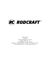 Rodcraft RHW 1 Bedienungsanleitung / Produktsicherheitsinformation