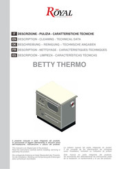 Royal BETTY THERMO Beschreibung, Reinigung, Technische Angaben