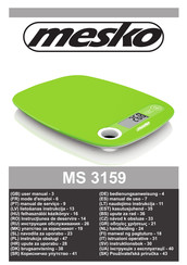 Mesko MS 3159 Bedienungsanweisung