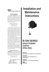 T&S B-7245-Serie Installations- Und Wartungsanleitungen