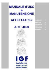 I.G.F. Italstampi 4800/250 Handbuch