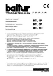 baltur BTL 10P Betriebsanleitung