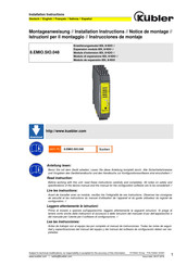 Kübler 8.EMIO.SIO.048 Montageanweisung