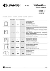Farfisa Videokit colore 4+1 Exhito-Profilo EX3111PLC Handbuch