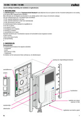 Niko 10-556 Bedienungs Und Installationsanleitung Handbuch