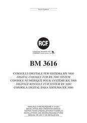 Mackie Designs RCF BM 3616 Installations- Und Bedienungsanleitung