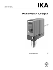 IKA EUROSTAR 400 control Betriebsanleitung