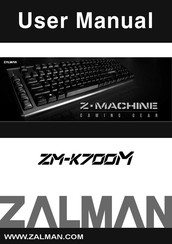 ZALMAN Z-MACHINE ZM-K700M Bedienungsanleitung