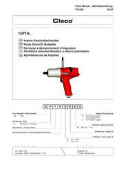 Cleco 75PTHS354 Betriebsanleitung
