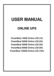 Mustek PowerMust 2000E Online LCD (2K) Bedienungsanleitung