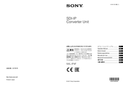 Sony NXL-IP4F Bedienungsanleitung