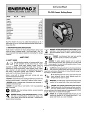 Enerpac TQ-700 Anleitungsblatt