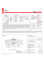 LEGRAND 037 64 Bedienungsanleitung