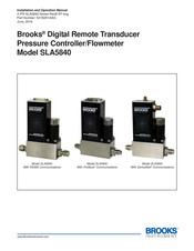 Brooks Instrument SLA5840 Installations- Und Bedienungsanleitung