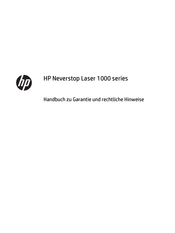 HP Neverstop Laser 1000 Serie Handbuch Zu Garantie Und Rechtliche Hinweise