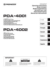 Pioneer PDA-4002 Bedienungsanleitung