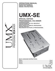 UMX UMX-SE Betriebsanleitung