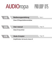 AUDIOropa PRO LOOP D15 Bedienungsanleitung